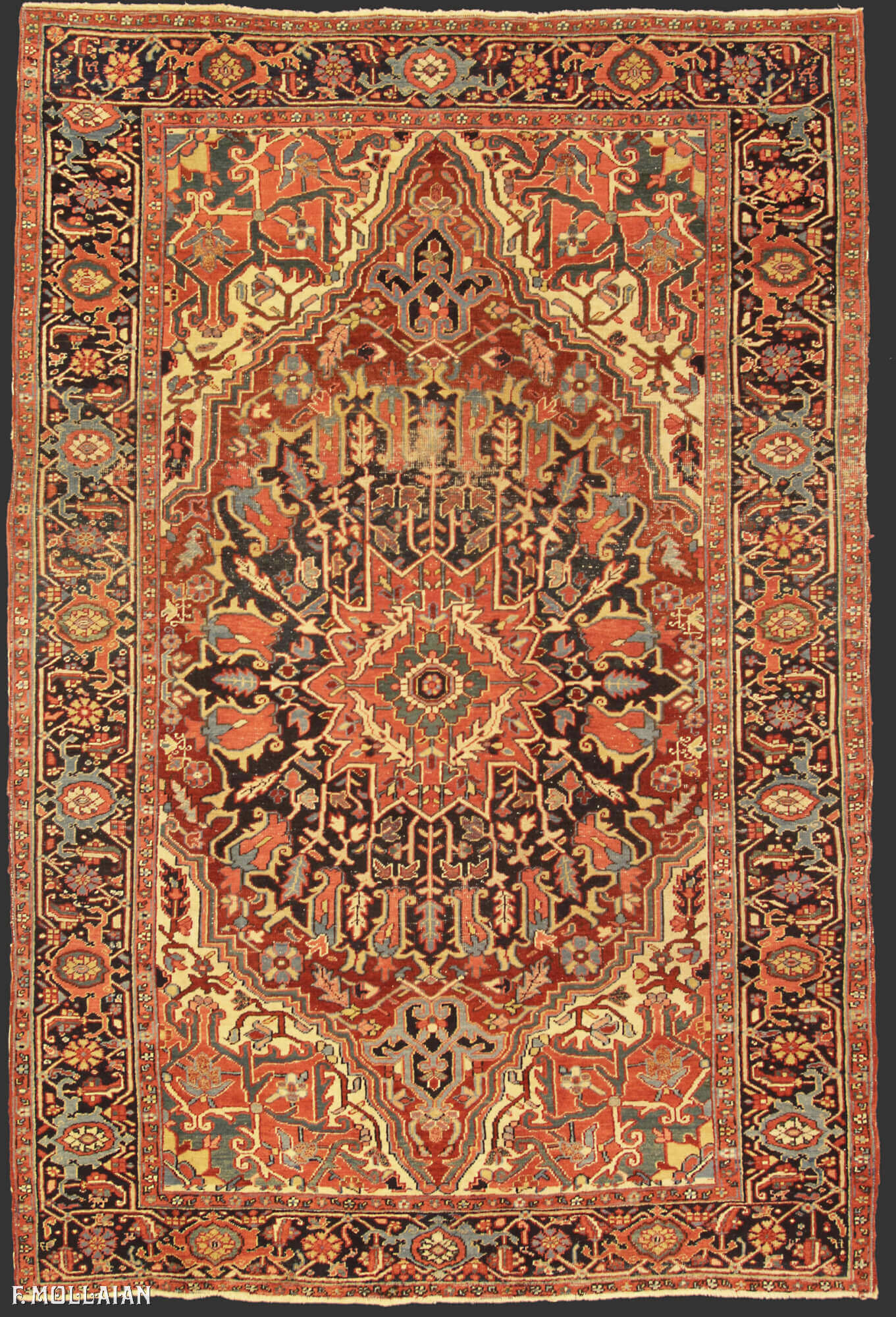 Antique Persian Heriz Carpet n°:25182784